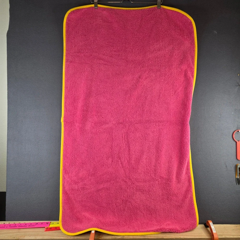 Norwex Kids Bath Towel Pink Yellow BacLock Microfiber 27x47 Soft Quick Dry